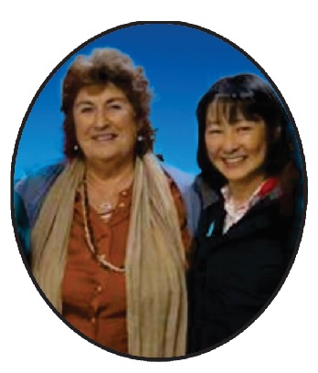 Luci Hayashi com Itziar Orube, discípula direta do Dr. Hamer
